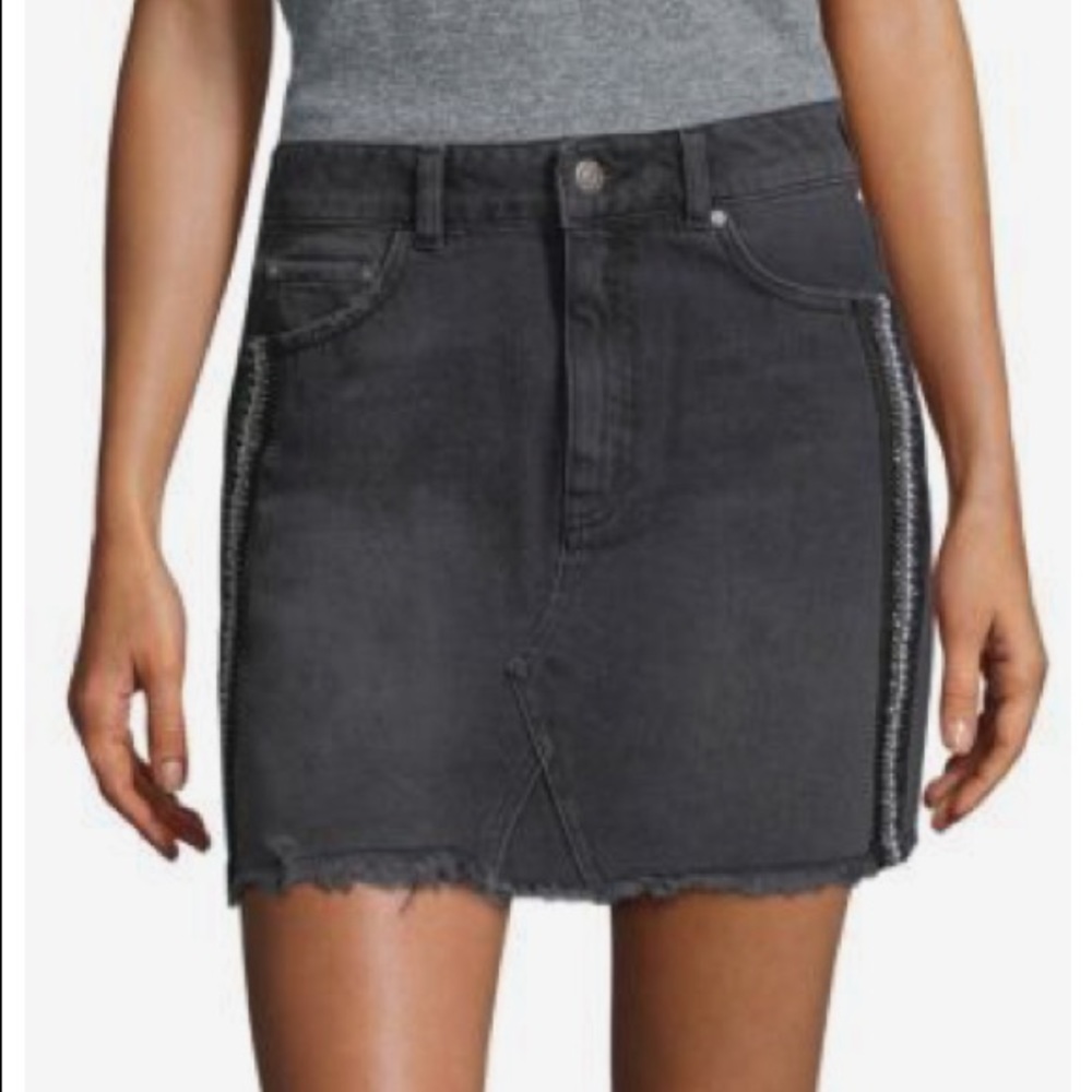 🆕 Free People Embellished Mini Skirt - Picture 1 of 5